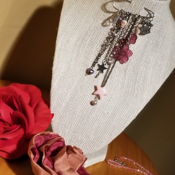 💔 OOAK VINTAGE Poison Apple NYC Designer HEARTBREAKER Safety Pin Brooch UNIQUE! - Picture 7 of 11